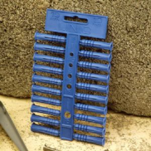 Wall Plugs 10mm Blue 20pc